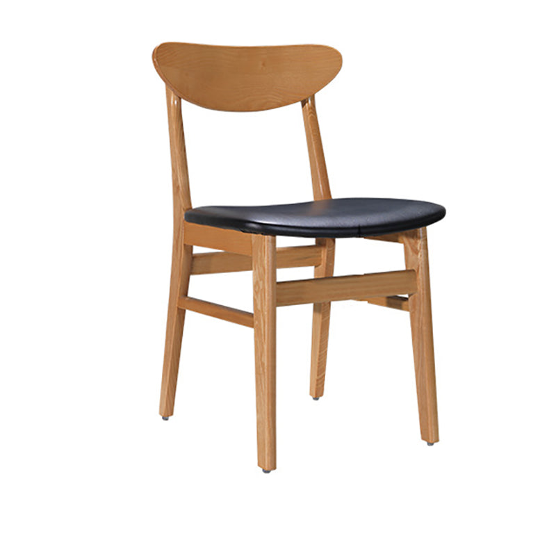 Modern Solid Wood Dining Chair Indoor-Outdoor Open Back Side Chair Clearhalo 'Dining Chairs' 'Dining Tables & Seating' 'dining_chair' 'furn' 'furn_dining_chair' 'Furniture' 'Kitchen & Dining Furniture' 6544838