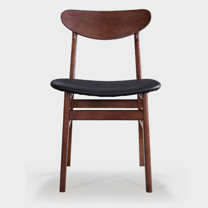 Modern Solid Wood Dining Chair Indoor-Outdoor Open Back Side Chair Clearhalo 'Dining Chairs' 'Dining Tables & Seating' 'dining_chair' 'furn' 'furn_dining_chair' 'Furniture' 'Kitchen & Dining Furniture' 6544840