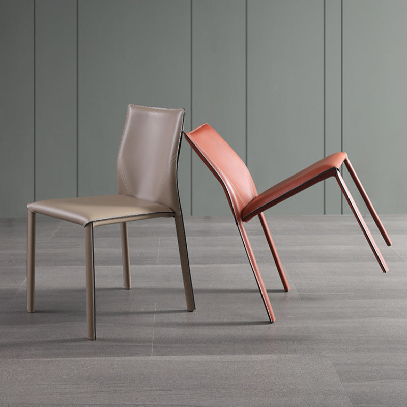 Dining Room Home Side Chair Faux Leather Dining Chairs with Upholstered