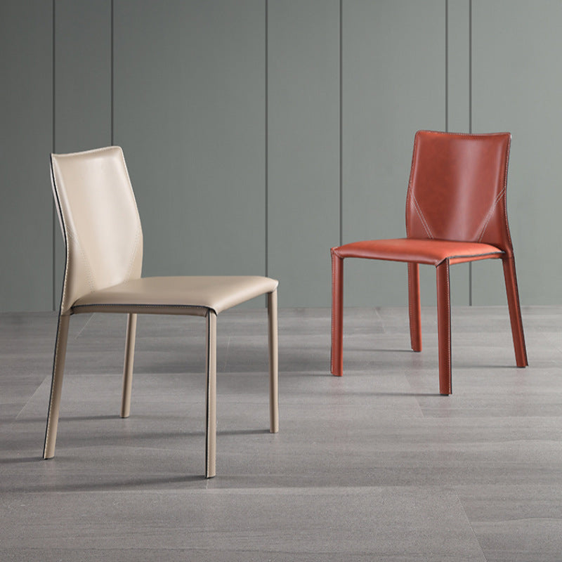 Dining Room Home Side Chair Faux Leather Dining Chairs with Upholstered