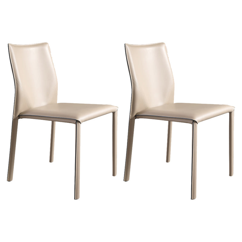 Dining Room Home Side Chair Faux Leather Dining Chairs with Upholstered