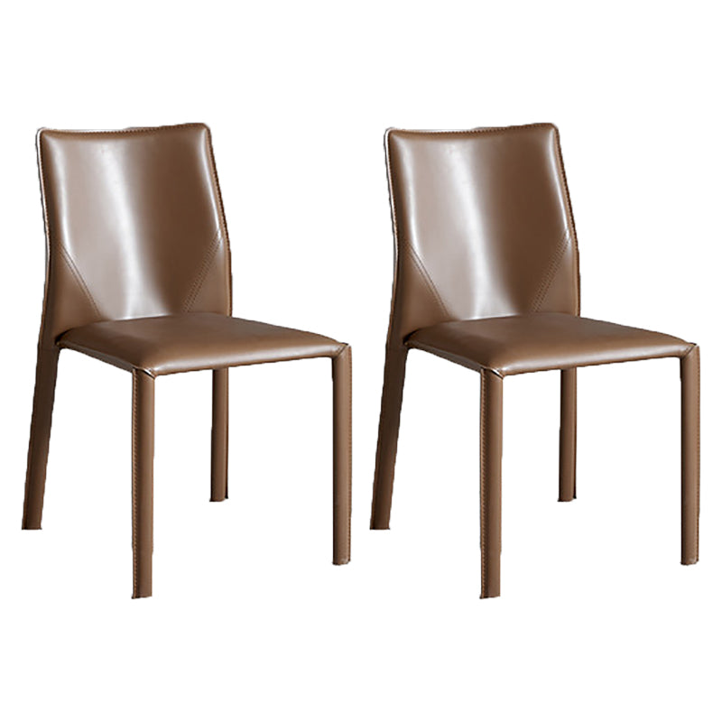 Dining Room Home Side Chair Faux Leather Dining Chairs with Upholstered