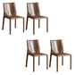Dining Room Home Side Chair Faux Leather Dining Chairs with Upholstered