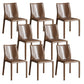 Dining Room Home Side Chair Faux Leather Dining Chairs with Upholstered