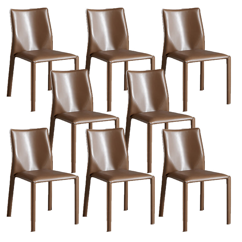 Dining Room Home Side Chair Faux Leather Dining Chairs with Upholstered