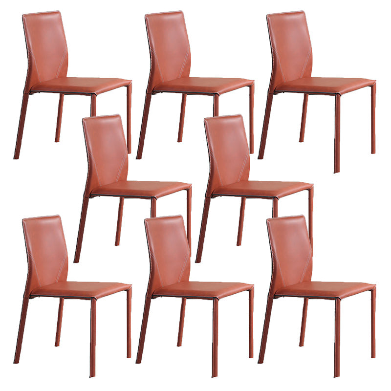Dining Room Home Side Chair Faux Leather Dining Chairs with Upholstered