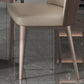 Upholstered Armless Dining Side Chair Wingback Chair in Beige