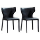 Kitchen Wingback Armless Dining Chair Upholstered Side Chair