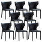 Kitchen Wingback Armless Dining Chair Upholstered Side Chair