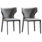 Kitchen Wingback Armless Dining Chair Upholstered Side Chair