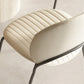 Indoor-Outdoor Curved Side Chair Open Back Dining Upholstered Chair