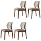 Solid Wood Contemporary Dining Chair Open Back Indoor Side Chair