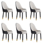 Dining Room Upholstered Chair Faux Leather Parsons Armless Chair