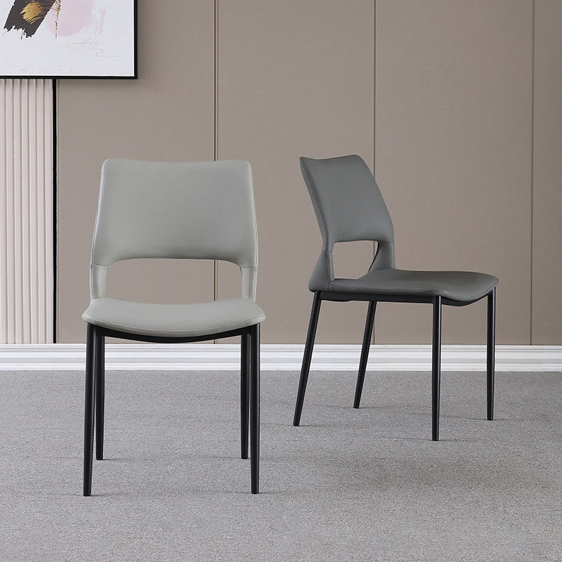 Sedia da pranzo aperta posteriore sedia da pranzo interno contemporaneo