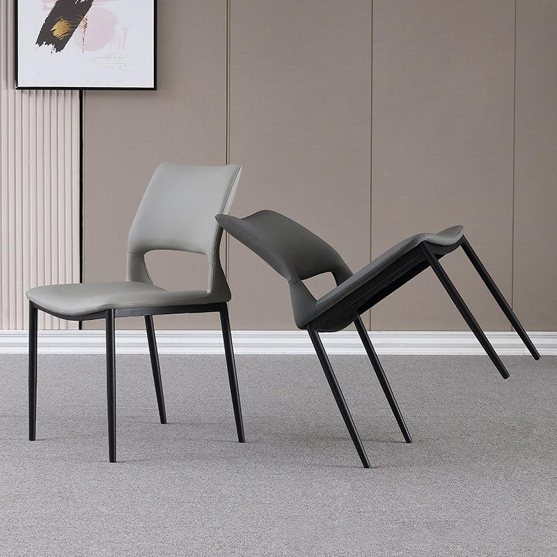Sedia da pranzo aperta posteriore sedia da pranzo interno contemporaneo