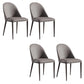 Dining Room Contemporary Dining Chair Upholstered Metal Legs Chair Grey 4 Piece Set Clearhalo 'Dining Chairs' 'Dining Tables & Seating' 'dining_chair' 'furn' 'furn_dining_chair' 'Furniture' 'Kitchen & Dining Furniture' 6545242