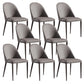 Dining Room Contemporary Dining Chair Upholstered Metal Legs Chair Grey 8 Piece Set Clearhalo 'Dining Chairs' 'Dining Tables & Seating' 'dining_chair' 'furn' 'furn_dining_chair' 'Furniture' 'Kitchen & Dining Furniture' 6545245