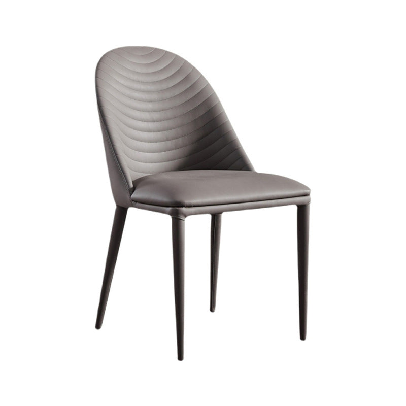 Dining Room Contemporary Dining Chair Upholstered Metal Legs Chair Clearhalo 'Dining Chairs' 'Dining Tables & Seating' 'dining_chair' 'furn' 'furn_dining_chair' 'Furniture' 'Kitchen & Dining Furniture' 6545248