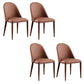 Dining Room Contemporary Dining Chair Upholstered Metal Legs Chair Brown 4 Piece Set Clearhalo 'Dining Chairs' 'Dining Tables & Seating' 'dining_chair' 'furn' 'furn_dining_chair' 'Furniture' 'Kitchen & Dining Furniture' 6545249
