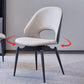 Open Back Dining Side Chair Modern Metal Base Indoor-Outdoor Chair