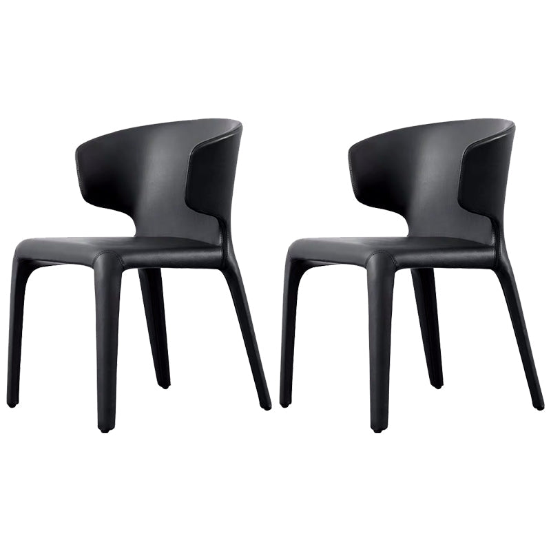 Sedia da pranzo in vetro finto sedia a wingback con rivestimento