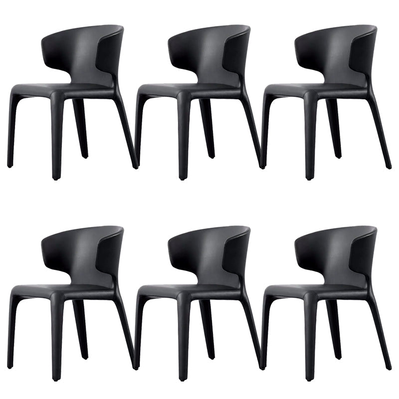 Sedia da pranzo in vetro finto sedia a wingback con rivestimento