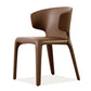 Sedia da pranzo in vetro finto sedia a wingback con rivestimento
