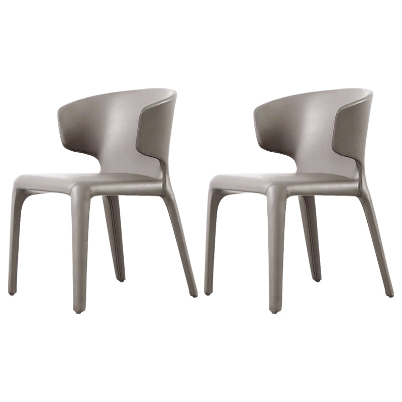 Sedia da pranzo in vetro finto sedia a wingback con rivestimento