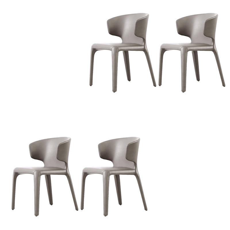 Sedia da pranzo in vetro finto sedia a wingback con rivestimento