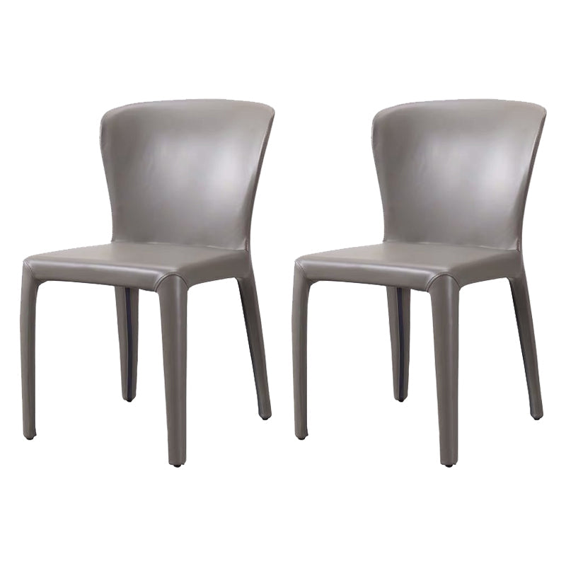 Sedia da pranzo in vetro finto sedia a wingback con rivestimento