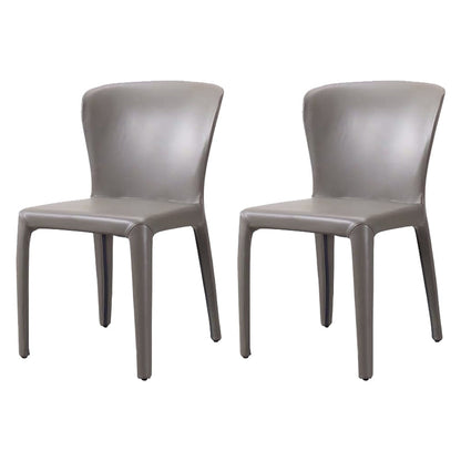 Sedia da pranzo in vetro finto sedia a wingback con rivestimento