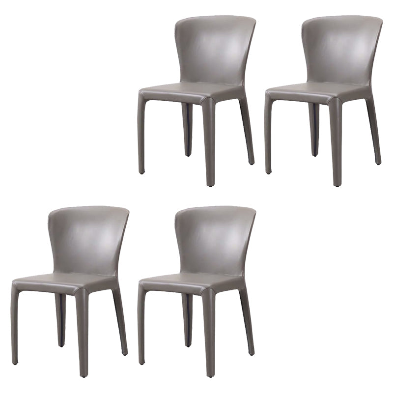 Sedia da pranzo in vetro finto sedia a wingback con rivestimento