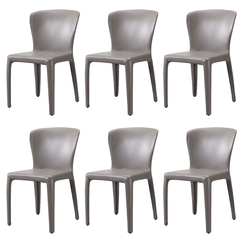 Sedia da pranzo in vetro finto sedia a wingback con rivestimento