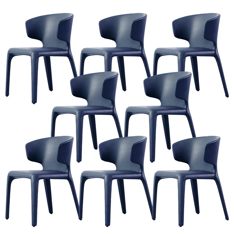 Sedia da pranzo in vetro finto sedia a wingback con rivestimento