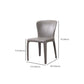 Sedia da pranzo in vetro finto sedia a wingback con rivestimento