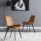 Home Dining Room Chair Armless Leather Chair with Upholstered