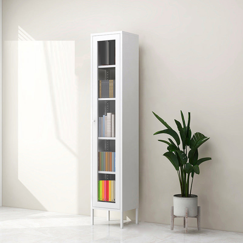 Archivo moderno de estantes de almacenamiento de vidrio y archivos verticales de pedestal