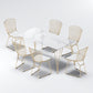 Modern 1/2/5/7 Pieces Dining Furniture Faux Marble Top Rectangle Dining Set for Home 7 Pieces: White-gold Table, 6 Chairs Clearhalo 'Dining Room Sets' 'Dining Tables & Seating' 'dining_room_set' 'furn' 'furn_dining_room_set' 'Furniture' 'Kitchen & Dining Furniture' 6545688