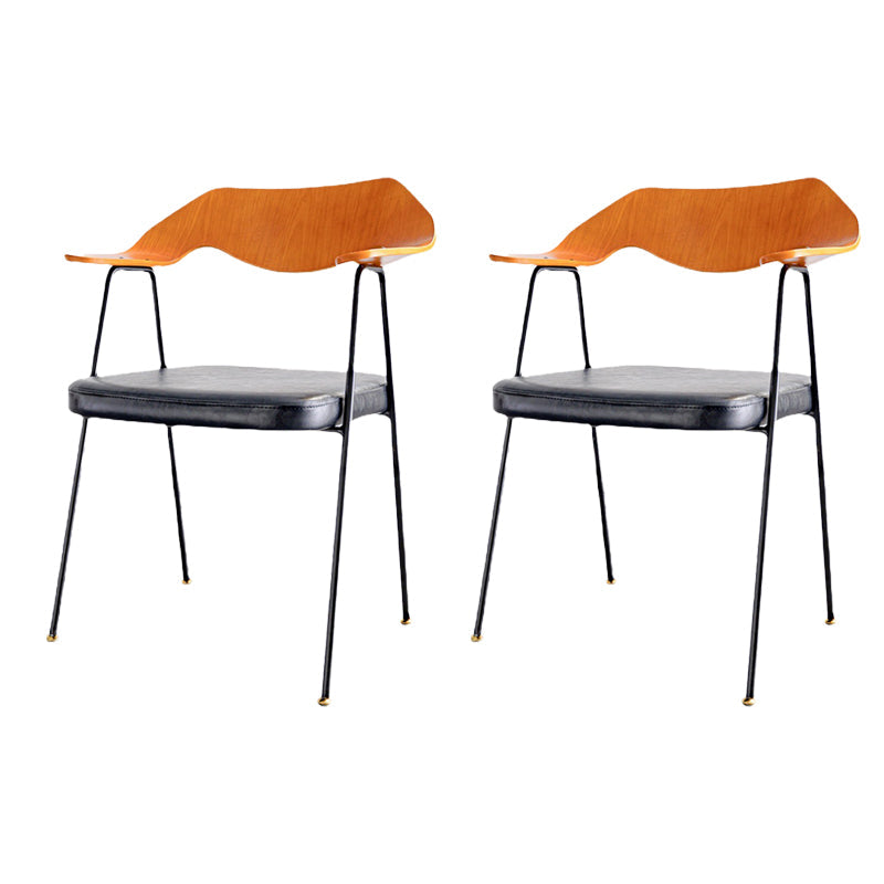 Silla de brazo tapizado industrial silla de comedor de metal