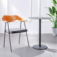 Silla de brazo tapizado industrial silla de comedor de metal