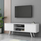 Console multimediale scandinava Console porta TV in legno per soggiorno