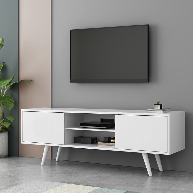 Console multimediale scandinava Console porta TV in legno per soggiorno
