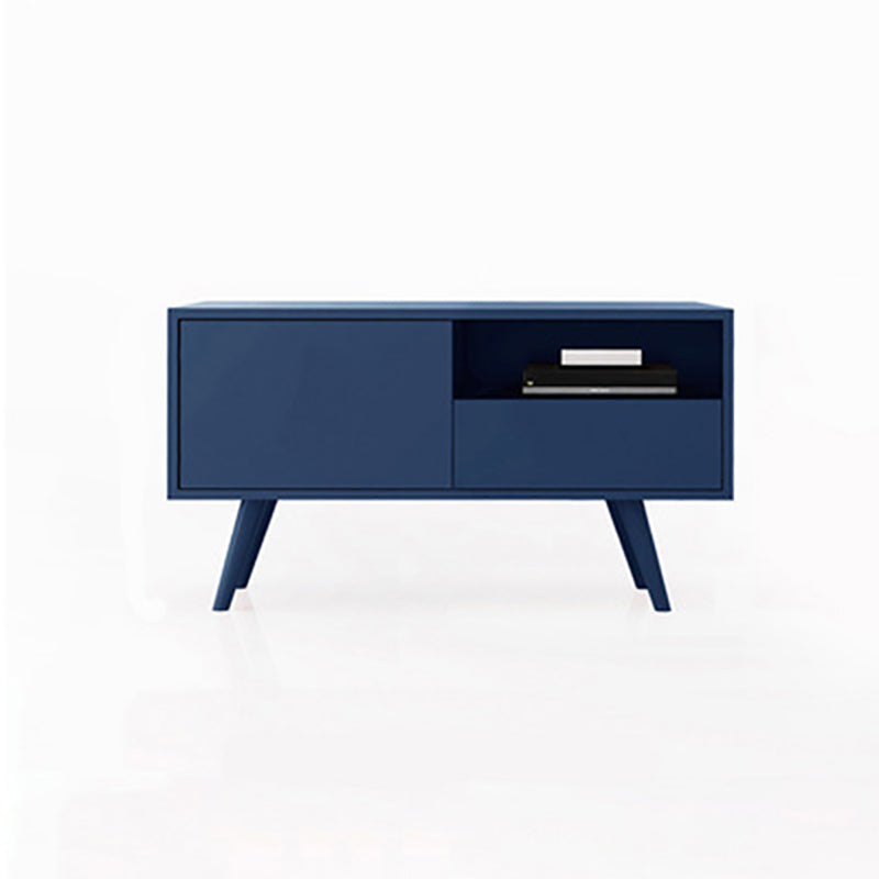 Console multimediale scandinava Console porta TV in legno per soggiorno