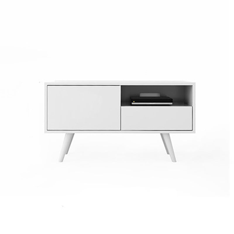 Console multimediale scandinava Console porta TV in legno per soggiorno