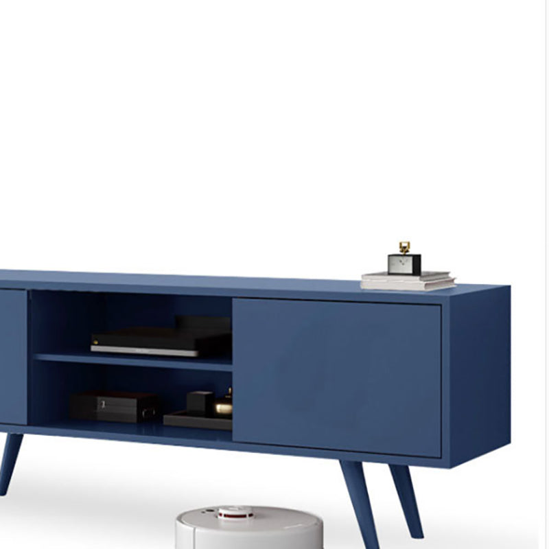 Console multimediale scandinava Console porta TV in legno per soggiorno