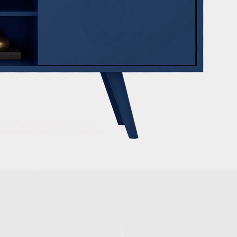 Console multimediale scandinava Console porta TV in legno per soggiorno