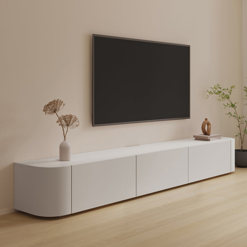 16" W Modern TV Media Console Enclosed Storage TV Stand Console with Drawers Clearhalo 'furn' 'furn_tv_stands_entertainment_centers' 'Furniture' 'Living Room Furniture' 'TV Stands & Entertainment Centers' 'TV Stands & Media Storage Furniture' 'tv_stands_entertainment_centers' 6545792