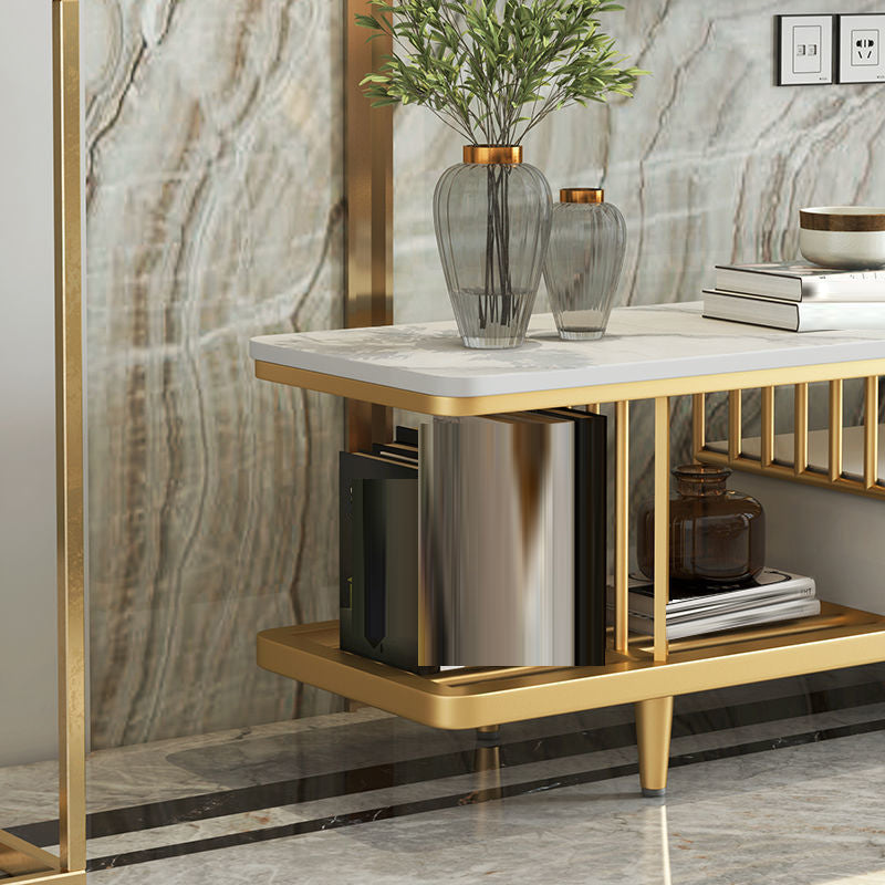Eigentijdse tv-mediastandaard Stenen tv-console voor woonkamer