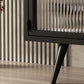 Modern Metal TV Media Stand Enclosed Storage TV Console with Doors for Living Room Clearhalo 'furn' 'furn_tv_stands_entertainment_centers' 'Furniture' 'Living Room Furniture' 'TV Stands & Entertainment Centers' 'TV Stands & Media Storage Furniture' 'tv_stands_entertainment_centers' 6545888
