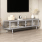 Modern Metal TV Media Stand Enclosed Storage TV Console with Doors for Living Room Clearhalo 'furn' 'furn_tv_stands_entertainment_centers' 'Furniture' 'Living Room Furniture' 'TV Stands & Entertainment Centers' 'TV Stands & Media Storage Furniture' 'tv_stands_entertainment_centers' 6545889